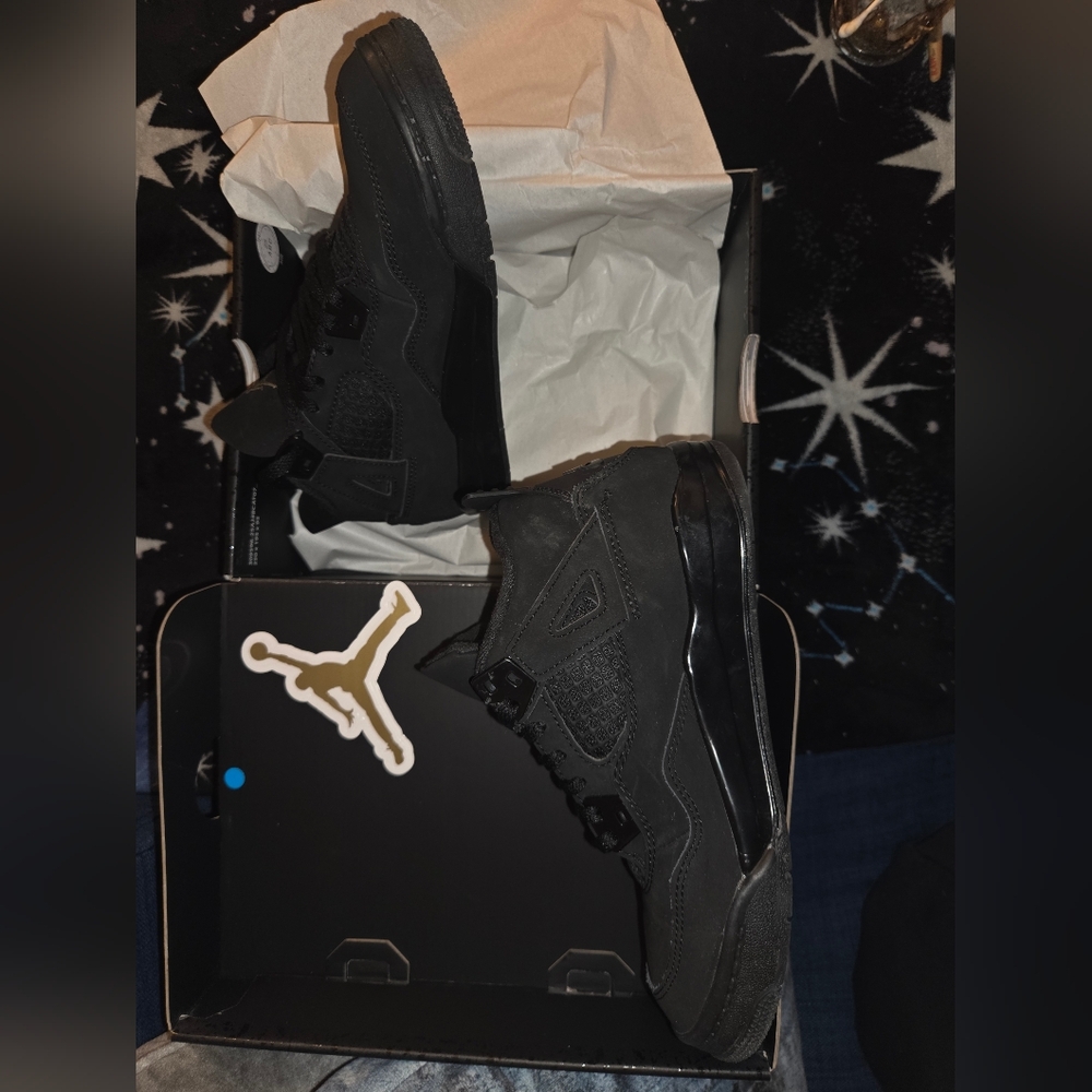 Jordan 4 Retro OG "BLACK CAT" 2025 PS Sneakers - Picture 3 of 7